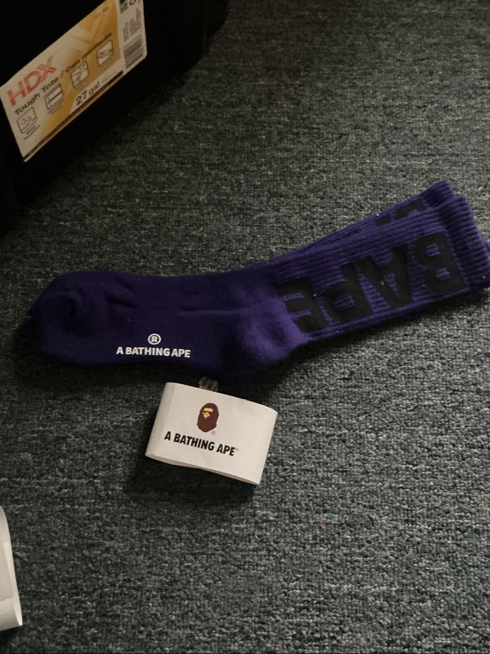 Purple Logo Crew Socks